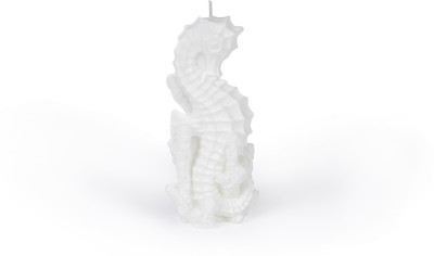 Manulena Seahorse White 120g Candle(White, Pack of 1) Manulena Seahorse White 120g Candle(White, Pack of 1)