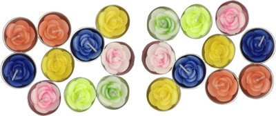 

Fuzone Multicolour Flower Diya Candle(Multicolor, Pack of 20)
