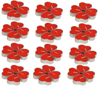 

Home Made Heart Masterpeice Candle(Red, Pack of 48)