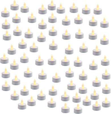 

Home Shop Retails LED Tea Light Candle(Yellow, Pack of 72)