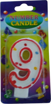 

Funcart Numerical Number Two Dotted Candle(Red, Pack of 1)