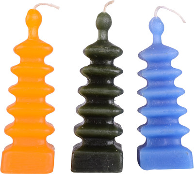 

Skyline Tealightcandle Candle(Multicolor, Pack of 3)