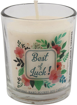 

Resonance Good Luck Special Votive Candle(White, Pack of 1)