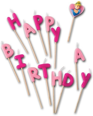 

Disney Happy Birthday Toothpick - Princess Candle(Multicolor, Pack of 14)