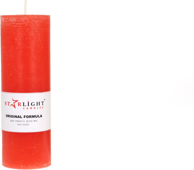

Starlight Candles CL-009 STARLIGHT ROSE RED PARAFFIN WAX PILLAR CANDLE, 5 CMS x 15 CMS ( 2 INCH x 6 INCH ) PACK OF 1 Candle(Red, Pack of 1)