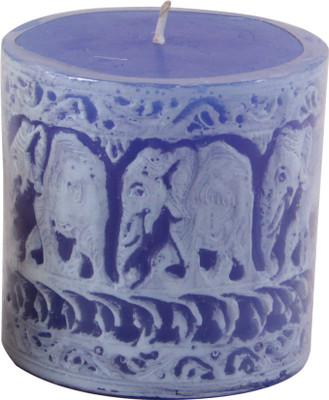 

Iyana ELEPHANT PILLAR Candle(Blue, Pack of 1)
