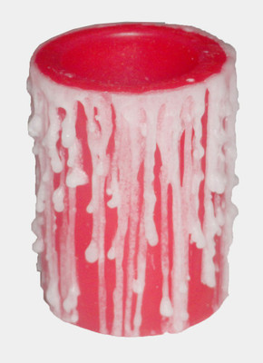 

Atorakushon Scented Smokeless Designer Hollow Round Pillar Candle(Pink, Pack of 3)