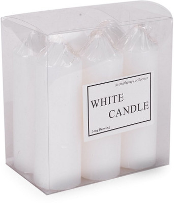 Scrafts CN009WH Aromatic sml 6 Candle(White, Pack of 6)