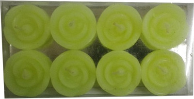 

Shopjinie Pack of 8 Flower Floating Candles(Green) Candle(Green, Pack of 8)