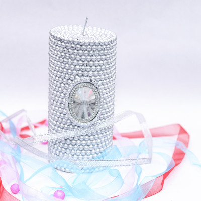 

ekartmartshopping Fragrance Gift candle Candle(Silver, Pack of 1)