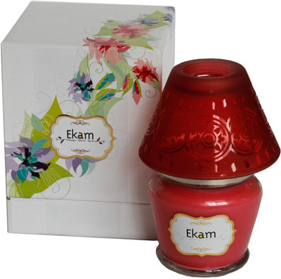

Ekam Rose Lampshade Candle(Red, Pack of 1)
