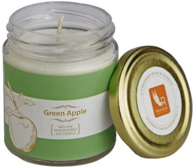 

Resonance Green Apple Natural Wax Medium Jar Candle(White, Pack of 1)