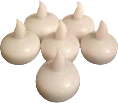 

EZ Life Floating LED Tea Light Candles (Pack of 6) Candle(Multicolor, Pack of 6)