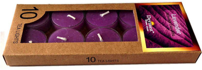 

Devinez Premium Lavender Scented Polycarbonate Smokeless Tealight Candle(Purple, Pack of 10)
