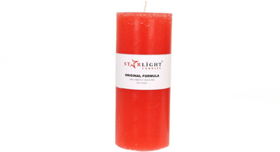 

Starlight Candles CL-007 STARLIGHT ROSE RED PARAFFIN WAX PILLAR CANDLE , 6.5 CMS x 15 CMS ( 2.5" x 6" ) PACK OF 1 Candle(Red, Pack of 1)