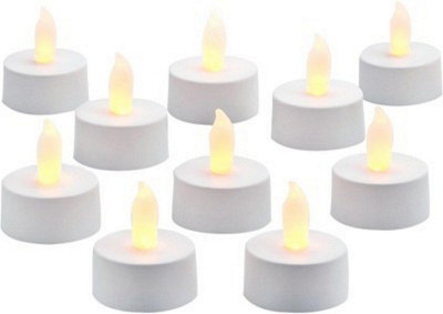 

Shopjinie TEA LIGHT CANDLES Candle(White, Pack of 10)