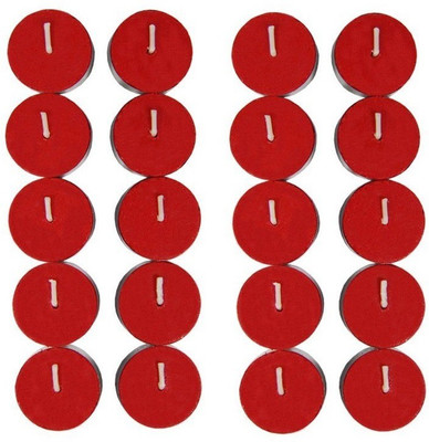 

Rasmy Candles Scented Tealight Red Apple Cinnamon Pac Of 20 Candle(Red, Pack of 20)