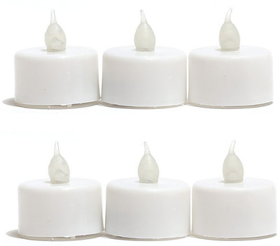 Huskey Electric Diwali Diya Candle(White, Pack of 6) available at flipkart for Rs.265