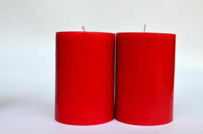 

Maxime Unscented Pillar - Red Candle(Red, Pack of 2)
