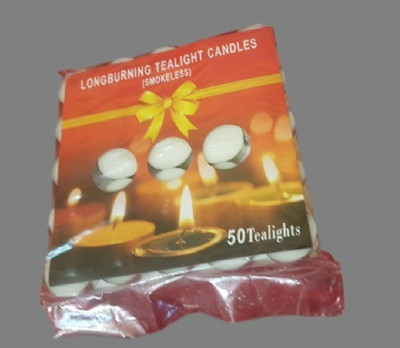 

Pooja Ghar 50 TEA LIGHT Candle(White, Pack of 50)