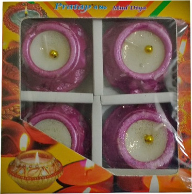 

Shopjinie Matki Candles Pack of 4 Candle(Purple, Pack of 4)