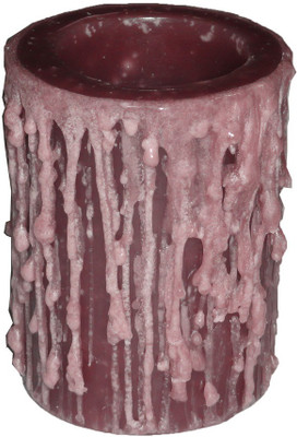 

Atorakushon Scented Smokeless Designer Hollow Round Pillar Candle(Brown, Pack of 3)