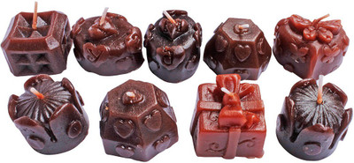 

PeepalComm Gift Pack Of Chocolate Candle(Multicolor, Pack of 9)
