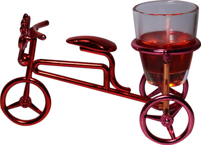 

CTW Diwali Gift Cycle Shape Stand Gel Candle(Pink, Pack of 1)
