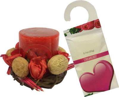 

Gayatri Creations STRAWBERRY-CAND-HANGER Candle(Red, Pack of 3)