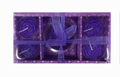 

Shopjinie Gift Set of 5 Scented Candles Candle(Purple, Pack of 5)