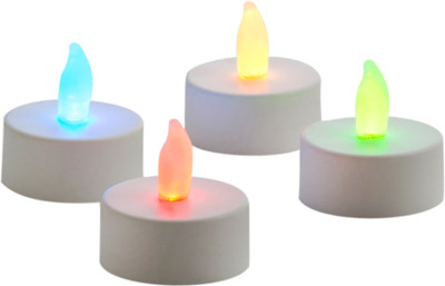 Expressme2u Flameless LED Candle(White, Pack of 4)