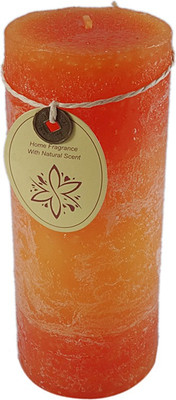 

Indian Ocean Home Fragrance With Natural Scent Pillar Candle(Orange, Pack of 1)