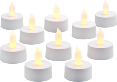 

PeepalComm LED Tea Light Candle(Yellow, Pack of 10)