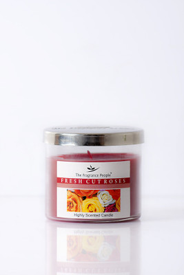 

The Fragrance People Medium Jar Rose Candle(Red, Pack of 1)