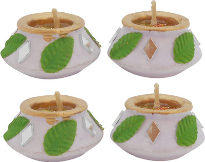 

SKY TRENDS Diwali gift DW#0010 Candle(Multicolor, Pack of 4)