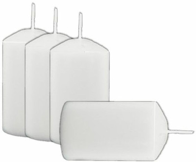

Sophies PILLAR FOUR Candle(White, Pack of 4)