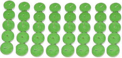 

Rasmy Candles Scented Jasmine Tea Lights Pac Of 40 Pcs Candle(Green, Pack of 40)