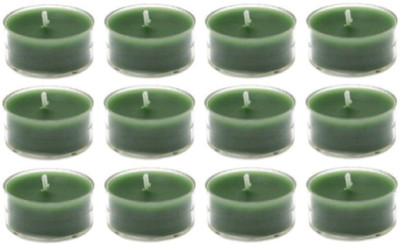 

Madhulica Candles MADHULICA GREEN TEA LIGHT CANDLES PACK OF 12PCS Candle(Green, Pack of 12)