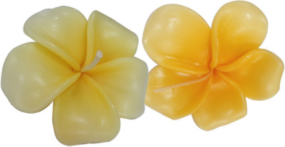 

Linco Flower Shaped Candle(Yellow, Orange, Pack of 2), Orange;yellow