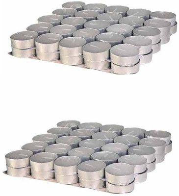 

Rasmy Candles White Tealights 50pcs Buy One Get One Free Candle(White, Pack of 100)