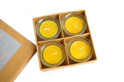 

Aurocandles Be enchanted Candle(Yellow, Pack of 4)