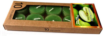 

Devinez Premium Green Apple Scented Polycarbonate Smokeless Tealight Candle(Green, Pack of 10)