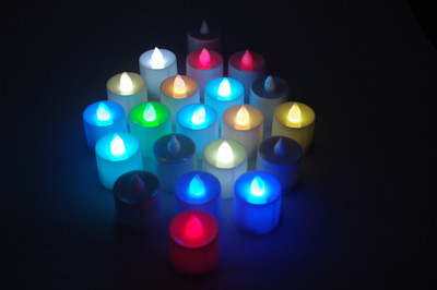 

Gran 24 Pcs Flameless LED T-lite Candles Candle(White, Pack of 24)