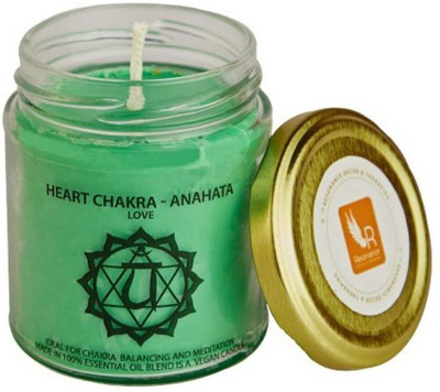 

Resonance Meditation - Heart Chakra Natural Wax Medium Jar Candle(Green, Pack of 1)