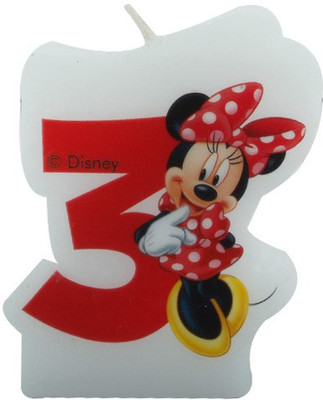 

Disney Minnie Café-Birthday Numeral No3 Candle(Multicolor, Pack of 1)