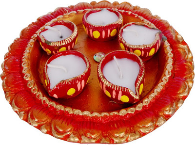 

Shreeng Decorative Candles For Gifts And Home Candle(Multicolor, Pack of 6)