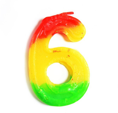 

skycandle.in 6 Number Birthday Candle(Multicolor, Pack of 1)