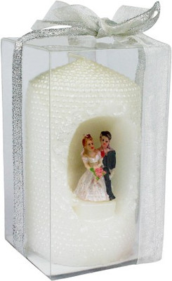 

The Candle Shop Wedding Series Candle(White, Pack of 1)