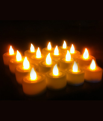 

Grace Gully Set of 2 Tea Light Diya's Candle(Yellow, Pack of 12)