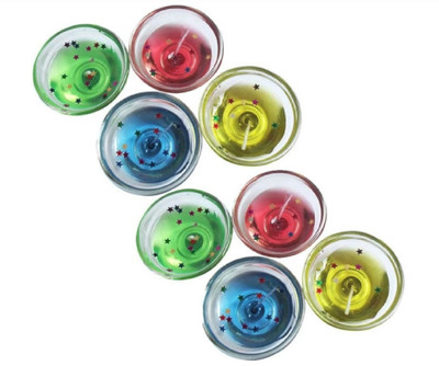 

Madhulica Candles MADHULICA BOWL GEL WAX CANDLE PACK OF 8 Candle(Multicolor, Pack of 8)